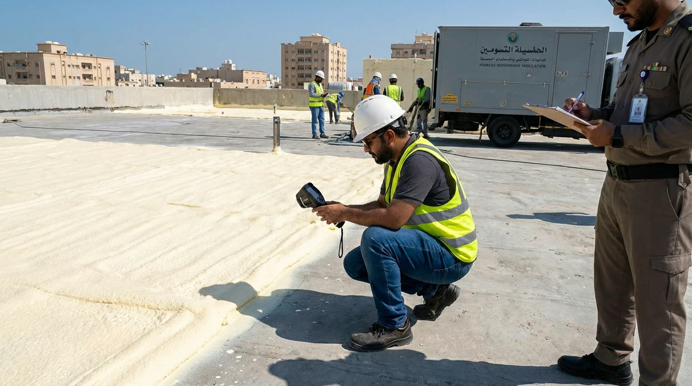 فحص الجودة بعد انتهاء شركة عزل فوم بالدمام من العمل